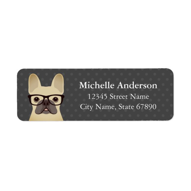 French Bulldog Return Address Labels (Front)