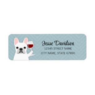 French Bulldog Return Address Labels