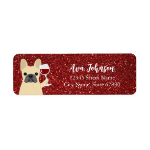 French Bulldog Return Address Labels