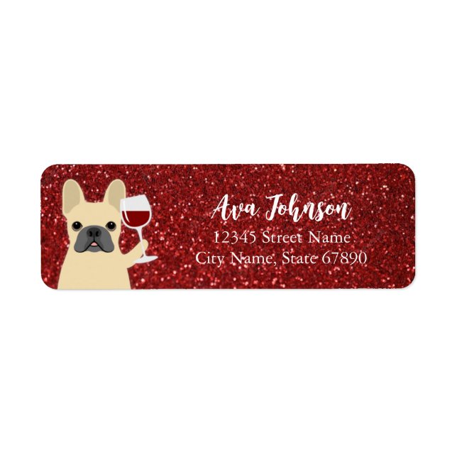 French Bulldog Return Address Labels (Front)