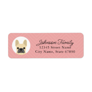 French Bulldog Return Address Labels