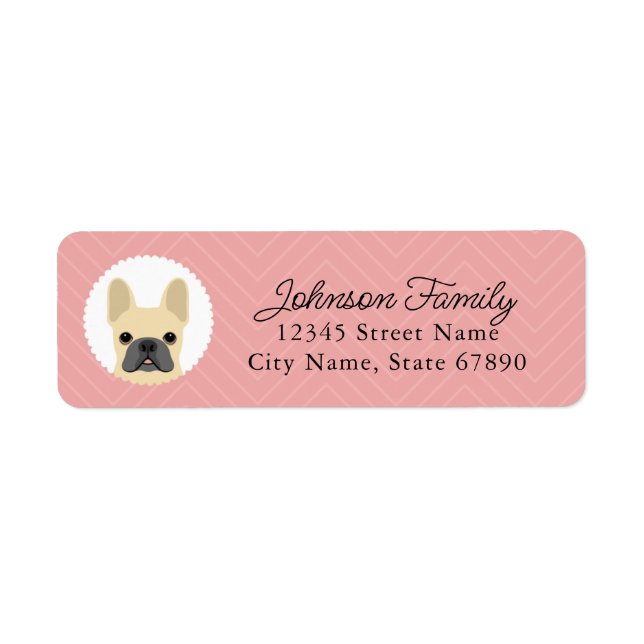 French Bulldog Return Address Labels (Front)