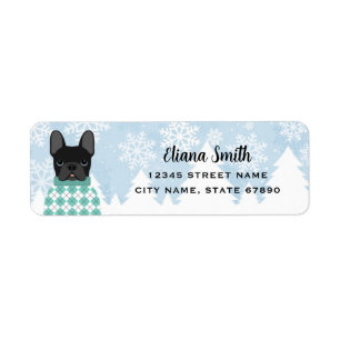 French Bulldog Return Address Labels