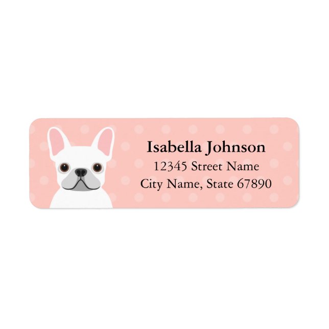 French Bulldog Return Address Labels (Front)