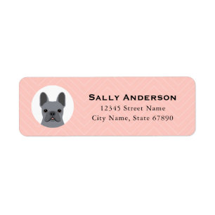 French Bulldog Return Address Labels