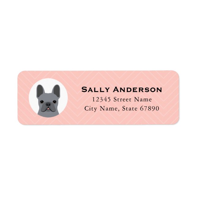French Bulldog Return Address Labels (Front)