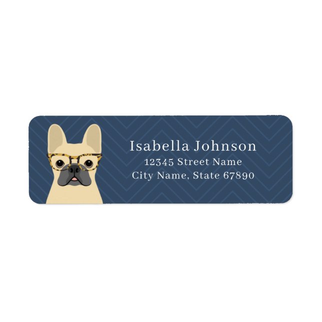 French Bulldog Return Address Labels (Front)