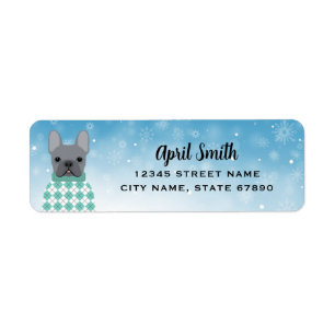 French Bulldog Return Address Labels