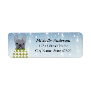 French Bulldog Return Address Labels
