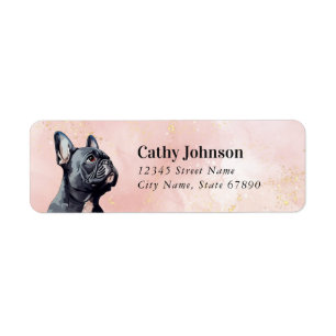 French Bulldog Return Address Labels