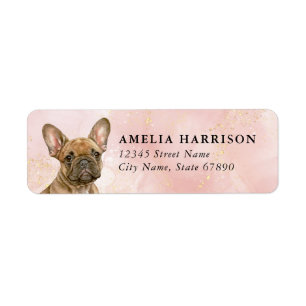 French Bulldog Return Address Labels