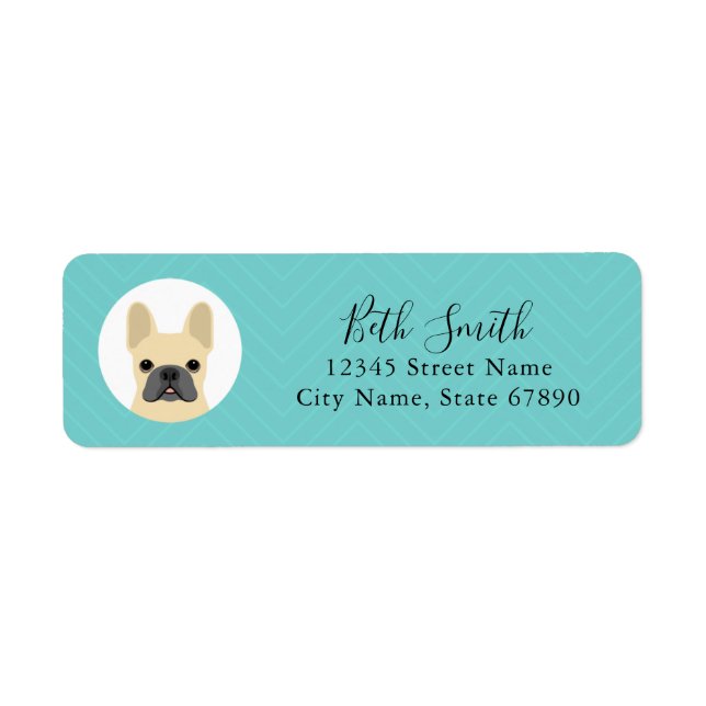 French Bulldog Return Address Labels (Front)