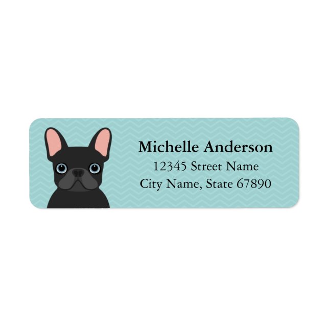 French Bulldog Return Address Labels (Front)