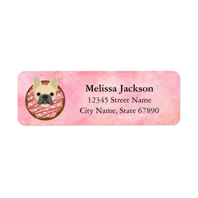 French Bulldog Return Address Labels (Front)