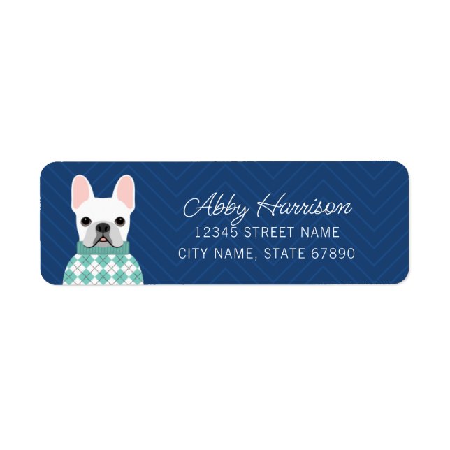 French Bulldog Return Address Labels (Front)