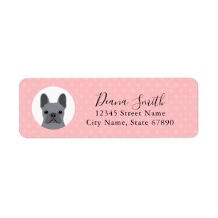 French Bulldog Return Address Labels