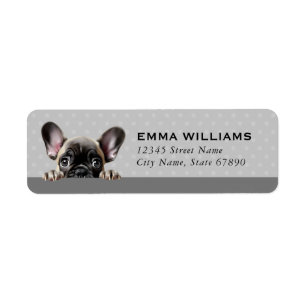 French Bulldog Return Address Labels