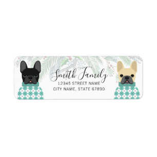 French Bulldog Return Address Labels