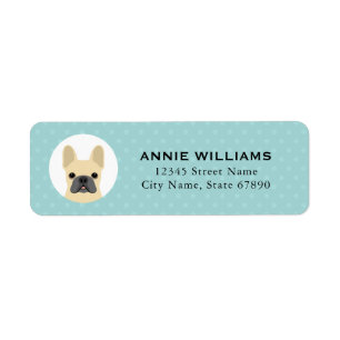 French Bulldog Return Address Labels