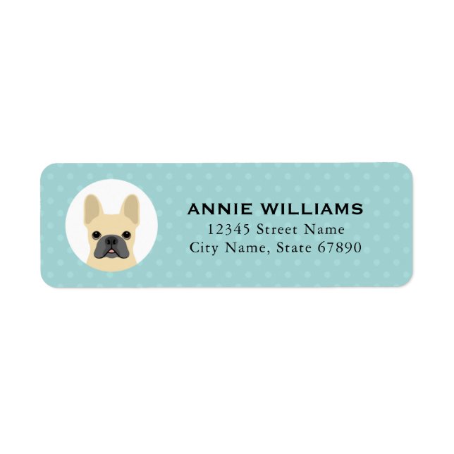 French Bulldog Return Address Labels (Front)