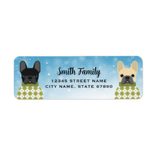 French Bulldog Return Address Labels