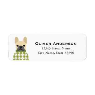 French Bulldog Return Address Labels