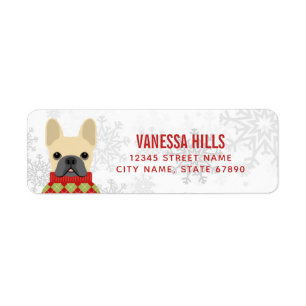 French Bulldog Return Address Labels