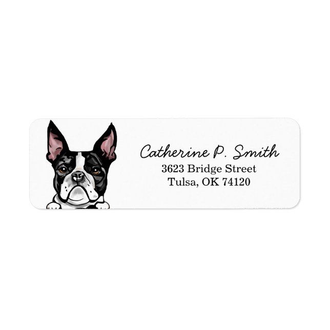 French Bulldog Return Address Return Address Label (Front)