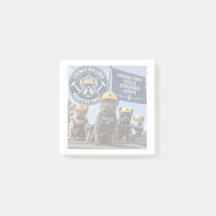 French Bulldog Roofers Union Post-it Note Pads
