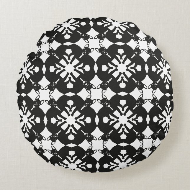 French Bulldog Round Cushion (Front)