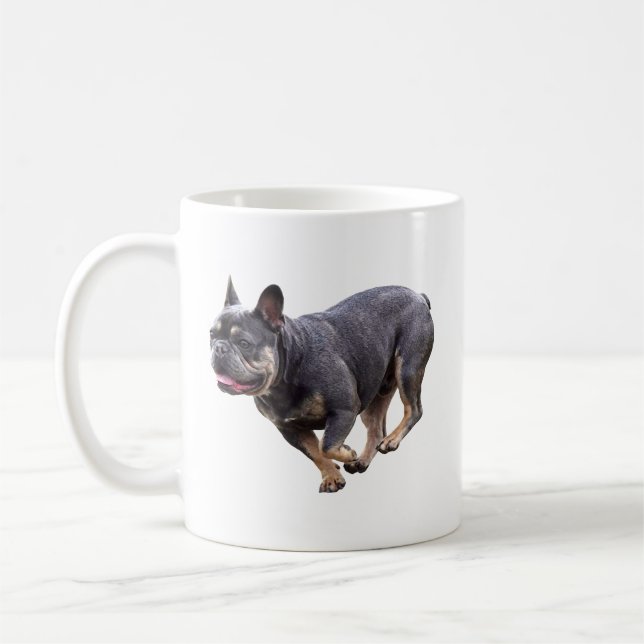 French Bulldog Running Coffee Mug (Left)