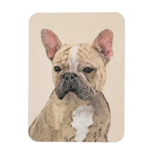 French Bulldog (Sable) Painting - Cute Original Do Magnet
