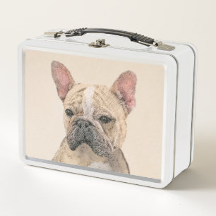 French Bulldog (Sable) Painting - Cute Original Do Metal Lunch Box