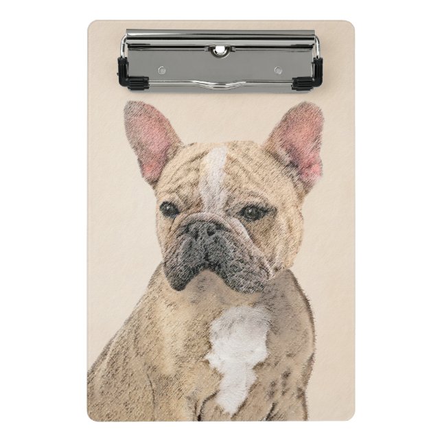 French Bulldog (Sable) Painting - Cute Original Do Mini Clipboard (Front)