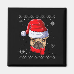 French Bulldog Santa Claus Apparel Magnet
