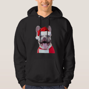 French Bulldog Santa Costume Cute Dog Frenchie Hoodie