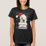 French Bulldog Santa Hat Personal Stalker Christma T-Shirt<br><div class="desc">French Bulldog Santa Hat Personal Stalker Christmas</div>