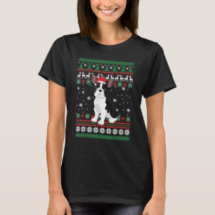 French Bulldog Santa Hat UGLY Christmas Pajama Ho T-Shirt
