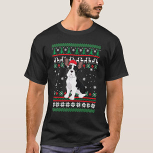 French Bulldog Santa Hat  UGLY Christmas Pajama Ho T-Shirt