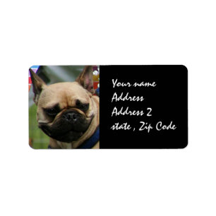 French Bulldog shipping label