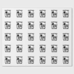 French Bulldog Shirt Vintage Floral Dog Lover Art_ Wrapping Paper