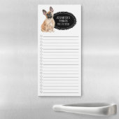 French Bulldog Shopping List  Magnetic Notepad (In Situ)