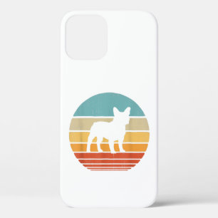 French Bulldog Silhouette 60s 70s Gift Dog Lover iPhone 12 Case