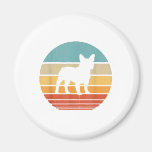 French Bulldog Silhouette 60s 70s Gift Dog Lover Magnet