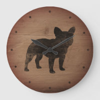 French Bulldog Silhouette | Dog Lover's Faux Wood