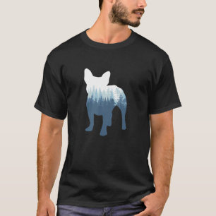 French Bulldog Silhouette Frenchie Dog Outdoor Nat T-Shirt