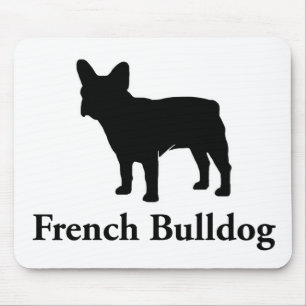 French Bulldog Silhouette Mouse Pad