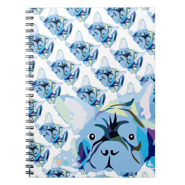 French Bulldog Silhouette Notebook (Front)