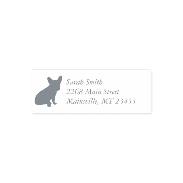 French Bulldog Silhouette Party Self-inking Stamp (Design)