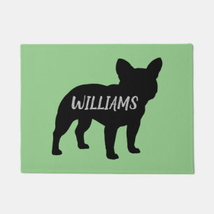 French Bulldog Silhouette Personalised Frenchie Doormat